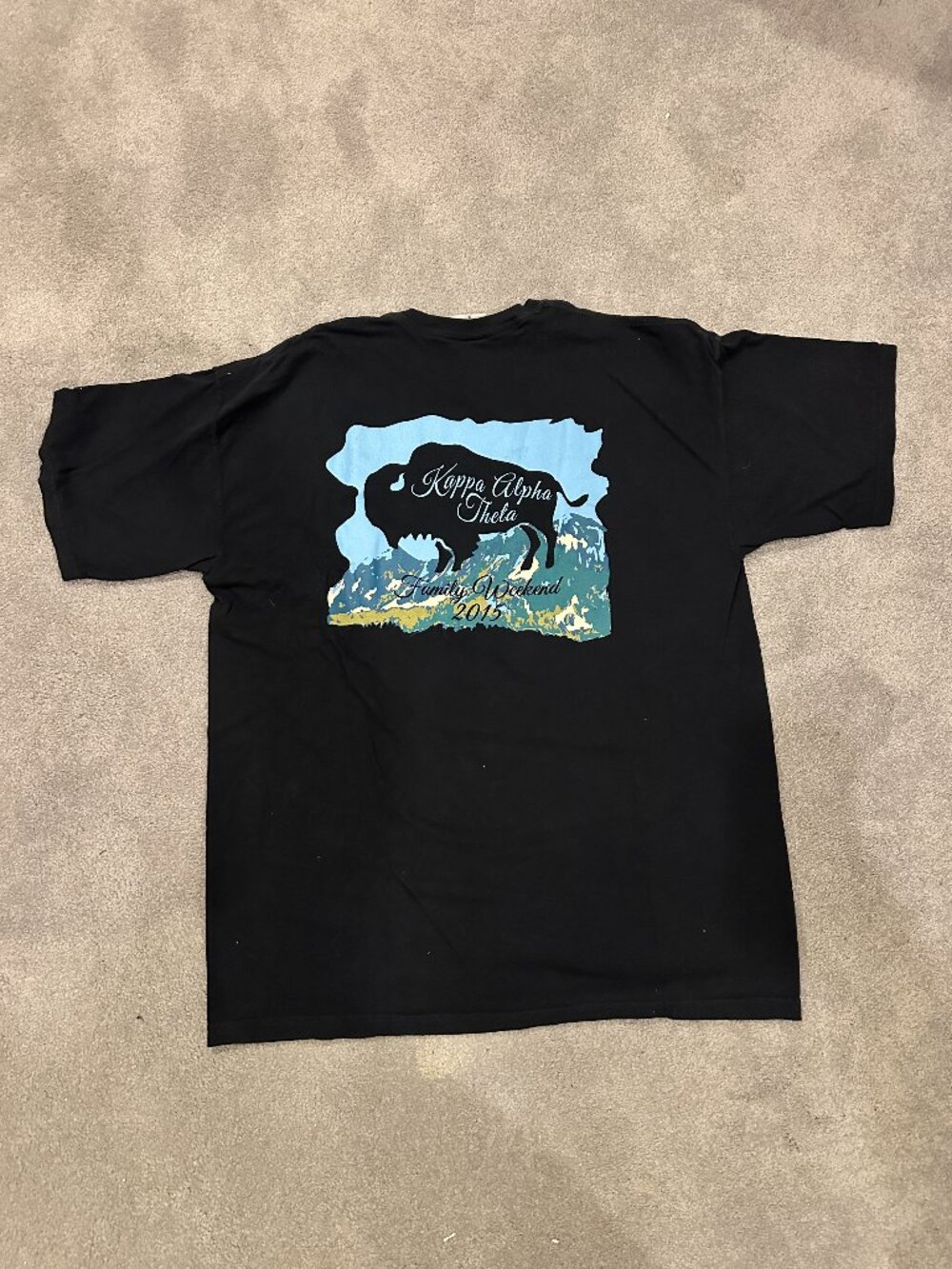 Kappa Alpha Theta Family Weekend 2015 Comfort Colors Pocket Tee Bison Boulder